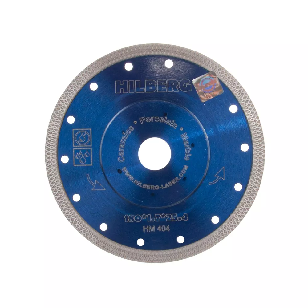 Алмазный диск ультратонкий Hard Materials Х-type Hilberg 180х1,7х25,4 HM404
