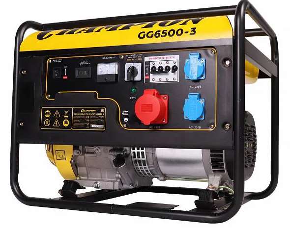 Бензиновый генератор CHAMPION GG6500-3
